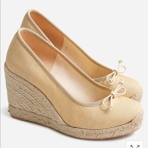 BNIB J. Crew Seville Espadrille Wedges - sz 10